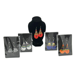 Small Beaded Drop Earrings